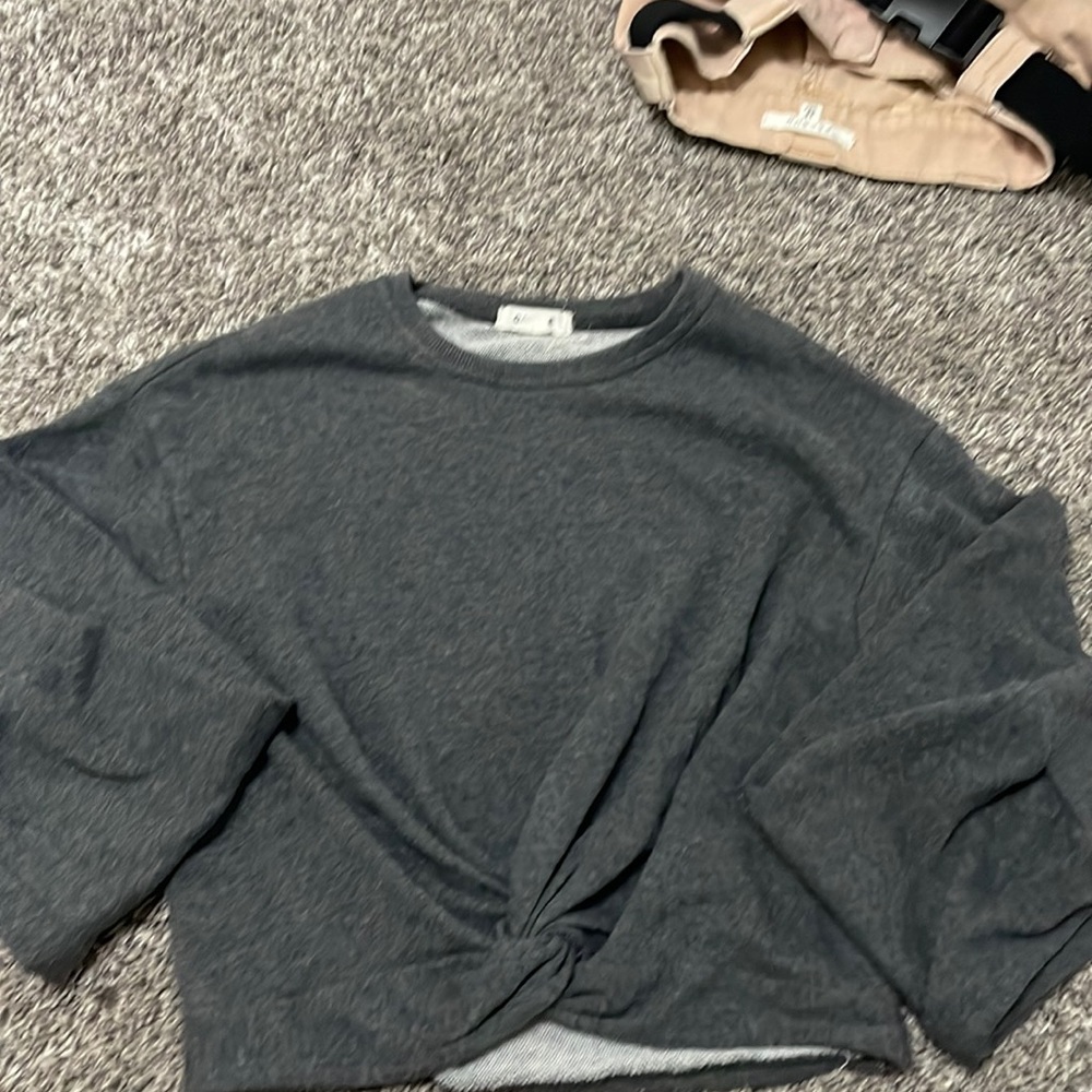 Grey long sleeve T